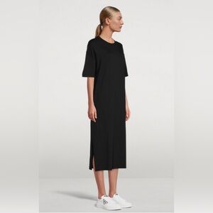 kotn eco cotton tshirt dress - 100% cotton midi length black - S